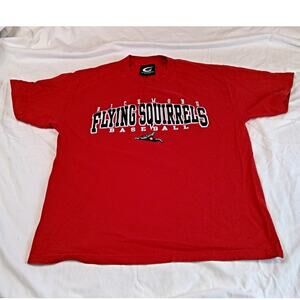 GIII Sports Richmond Flying Squirrels Baseball T Shirt Red L Sewn-On Word MiLb
